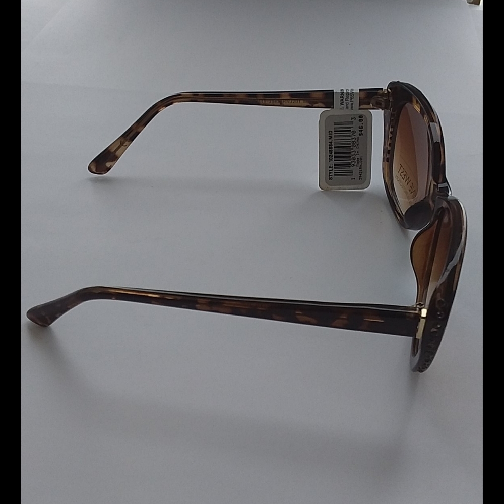 NWT Nine West Aviator Like Black/Brown Tortoise - Picture 3 of 4
